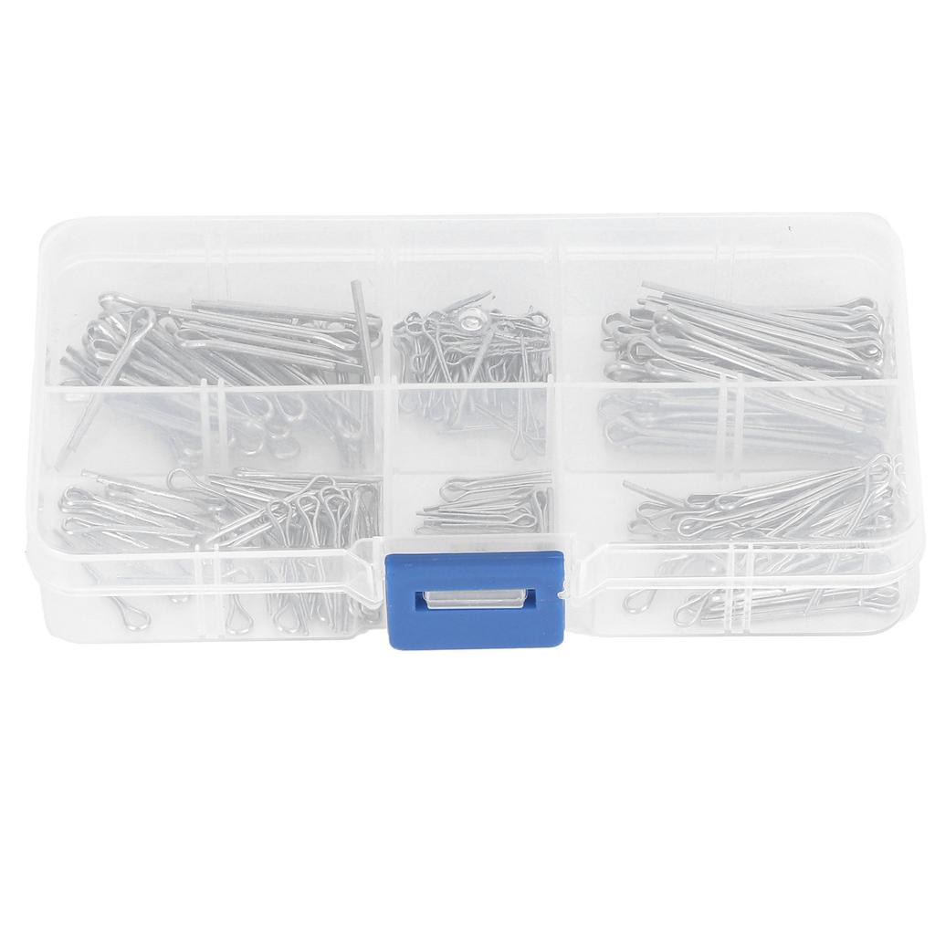 175Pcs Cotter Pin Zinc Alloy Galvanized Locking Automotive Parts for Maintenance