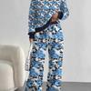 Gradual Change European and American Autumn and Winter Casual Long-sleeved Suit Women's Hooded Sweater Trousers Two-piece Set