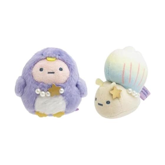 

San-X Sumikkogurashi Penguin Lagoon Tenori stuffed toy Nisetsumuri & Tapioca set Sea shell summer cute healing limited set