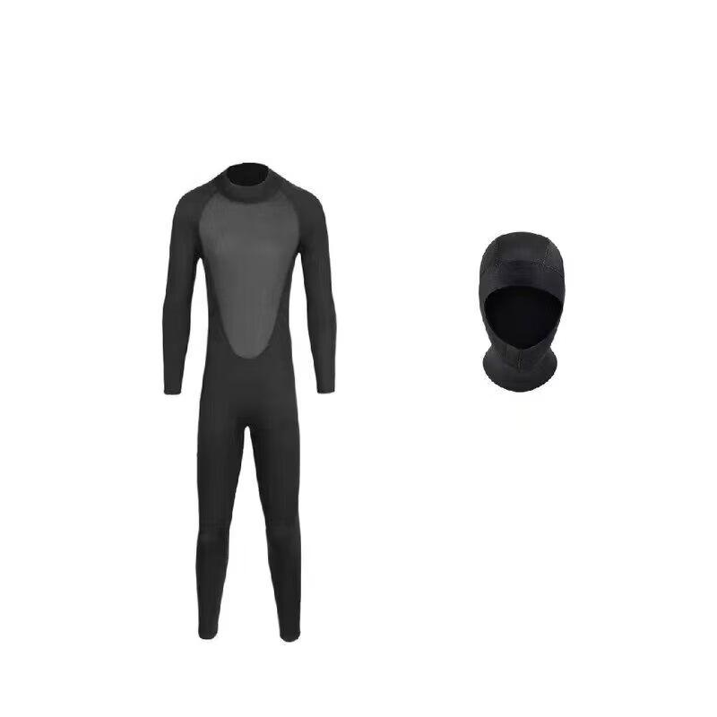 Zhan Yu Men s 5mm Long Sleeve Thermal Wetsuit with Diving Cap
