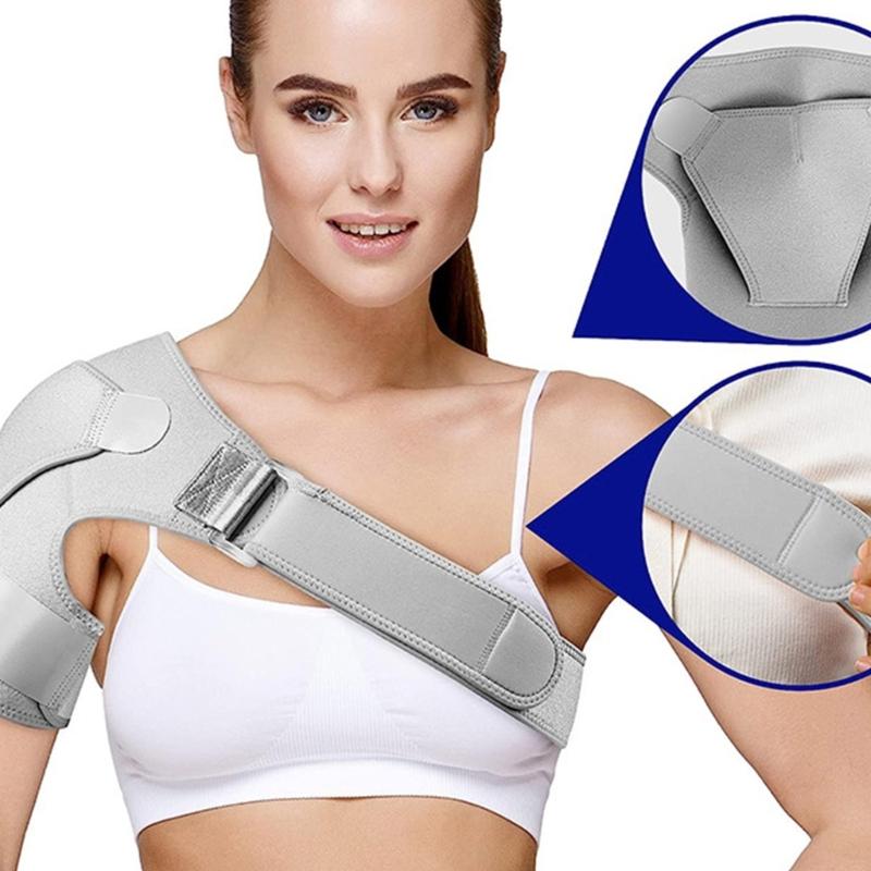 Verstellbarer Links-Rechts-Schulterstabilisator mit sanfter Unterstützung für Fitnessstudio-Workouts und tägliche Aktivitäten