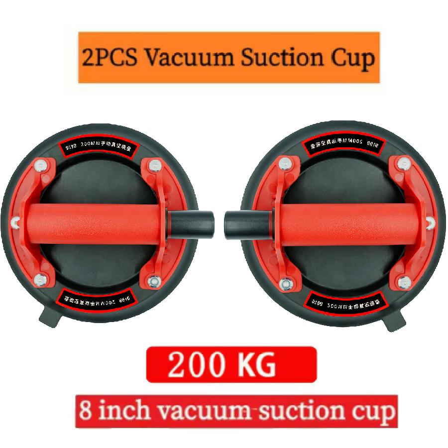 New Vacuum Suction Cup 200kg Loading Capacity Heavy Duty Vacuum Spreader for Tile Adsorption Glass Granite Lifting 8 Inch Cup