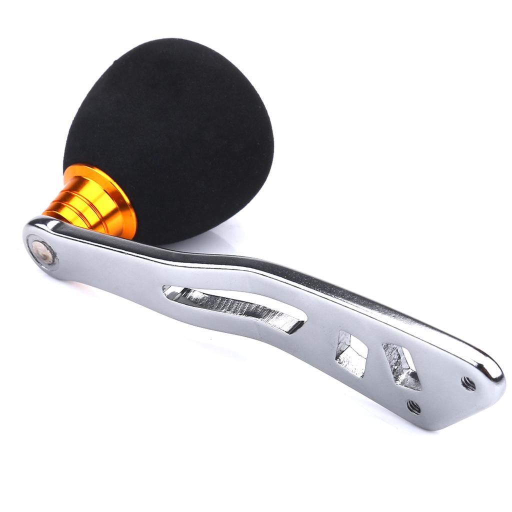 3 Colors Aluminum Knobs Fishing Reel Handle for Baitcasting Tackle Tools (Gold)