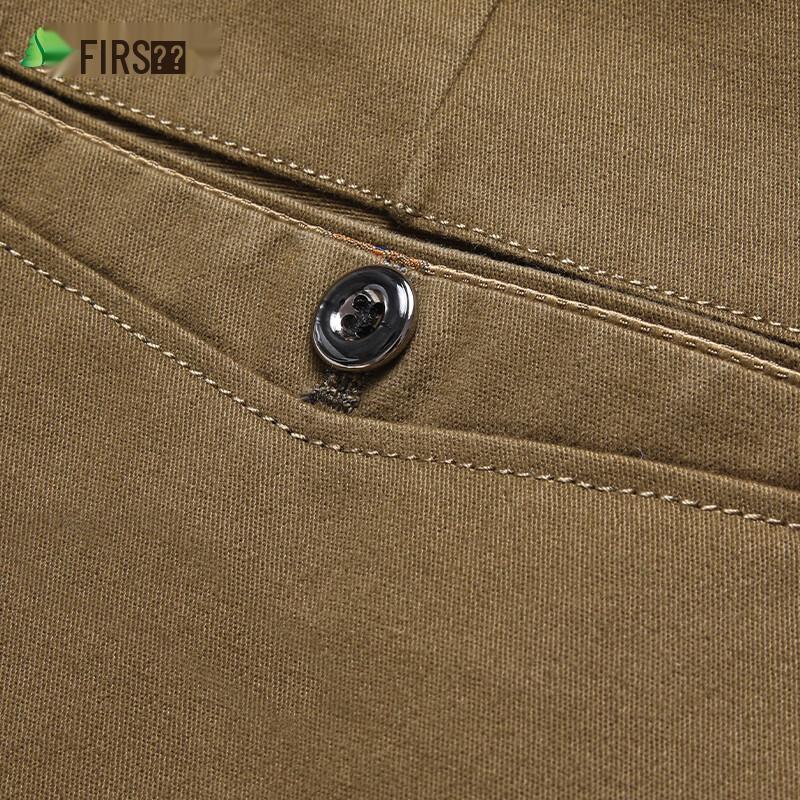 Shanshan Men's Long-Staple Cotton Business Casual Straight Trousers