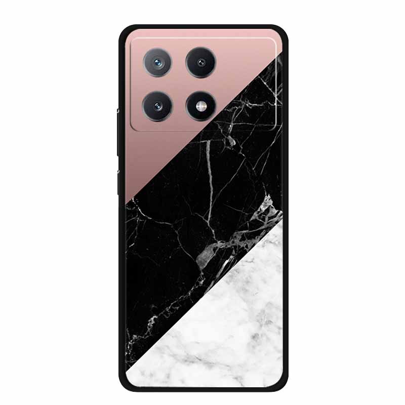 Marble Pattern Phone Case for Poco X6 Pro Clear Edge Cover Funda for Xiaomi Poco X 6 Pro Soft Transparent Coque Color Back Shell