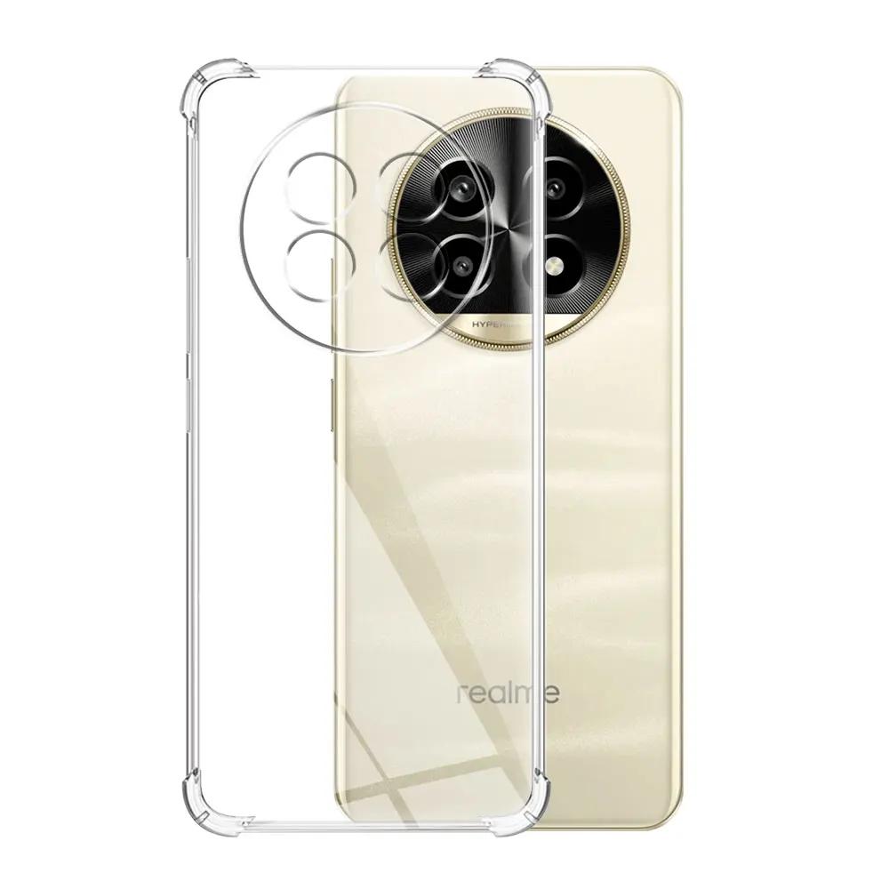 For Realme 13 Pro Plus 5G Case Clear Silicone Soft Phone Case For Realme 12 4G 13 Pro Transparent Shockproof Protect Back Cover