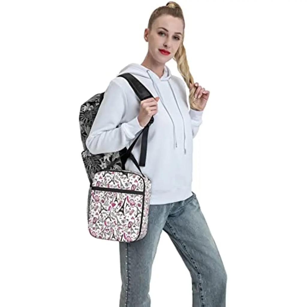 Lunch Bags  Eiffel Tower Lunch Box for Men Women Insulated Reusable Portable Lunch Tote Adults Lunch Bag for Office