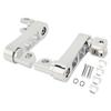 Motorcycle Foot Peg Highway Bracket 360 degrees  Adjustable Rugged Foot Peg Extension Bracket for Touring Electroplated