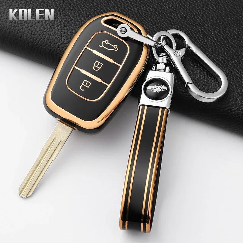 Fashion Tpu Car Key Case Cover For Renault Kwid Traffic Symbol Sandero Logan Lodgy Dokker Dacia Duster 2 3 Buttons Protector Fob