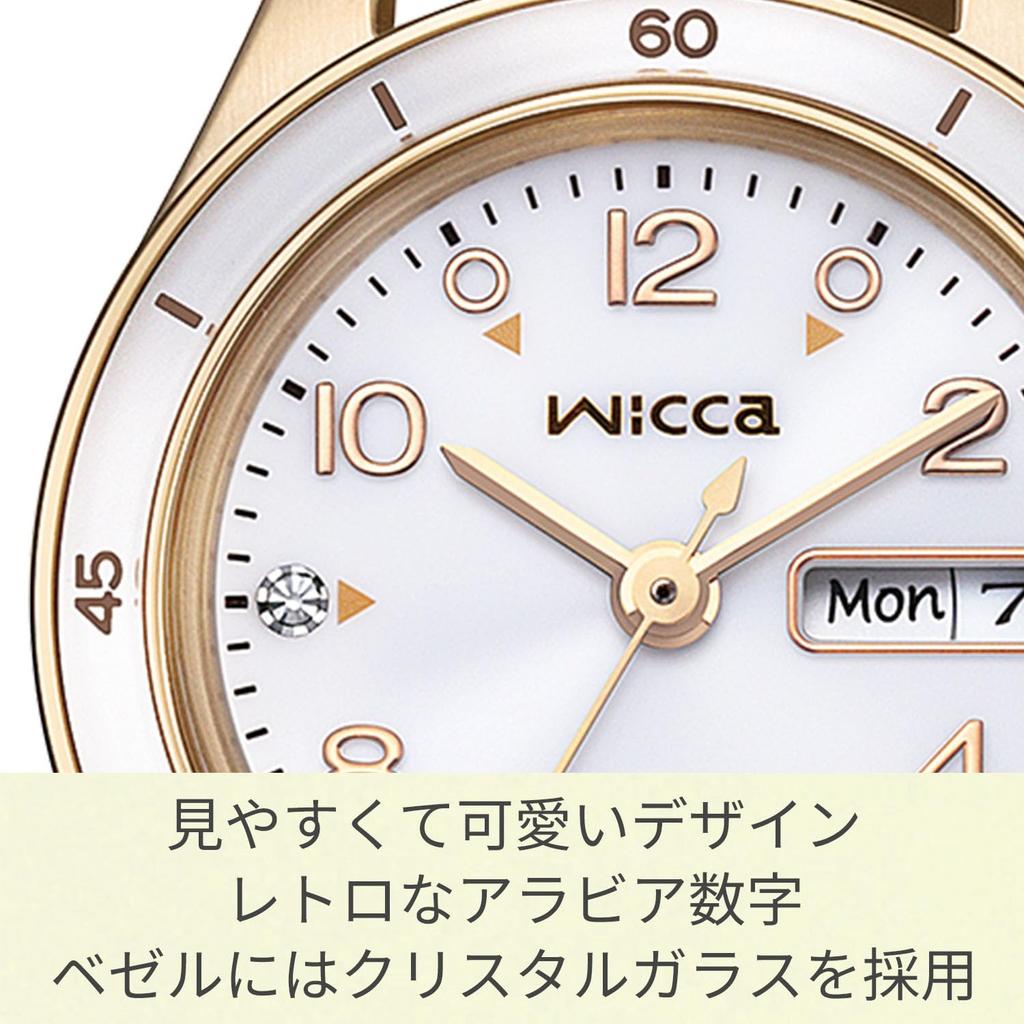 Wicca Watch ACTIVE LINE Sporty Cute Synthetic Leather Crystal Glass Ladies Analog Simple Business Student Cute Stylish Gift Easy To Read Second Hand