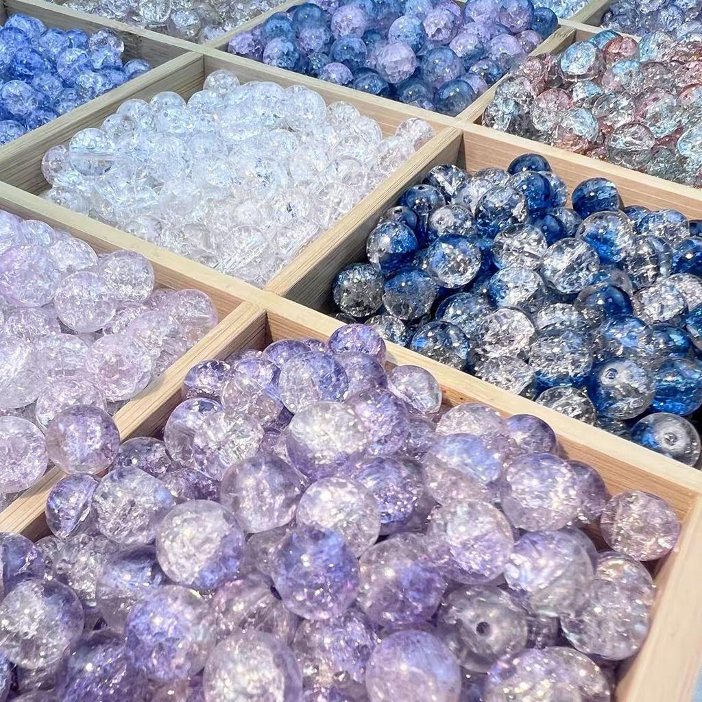8mm Jade Glass Flower Beads for DIY Bracelets and Accessories