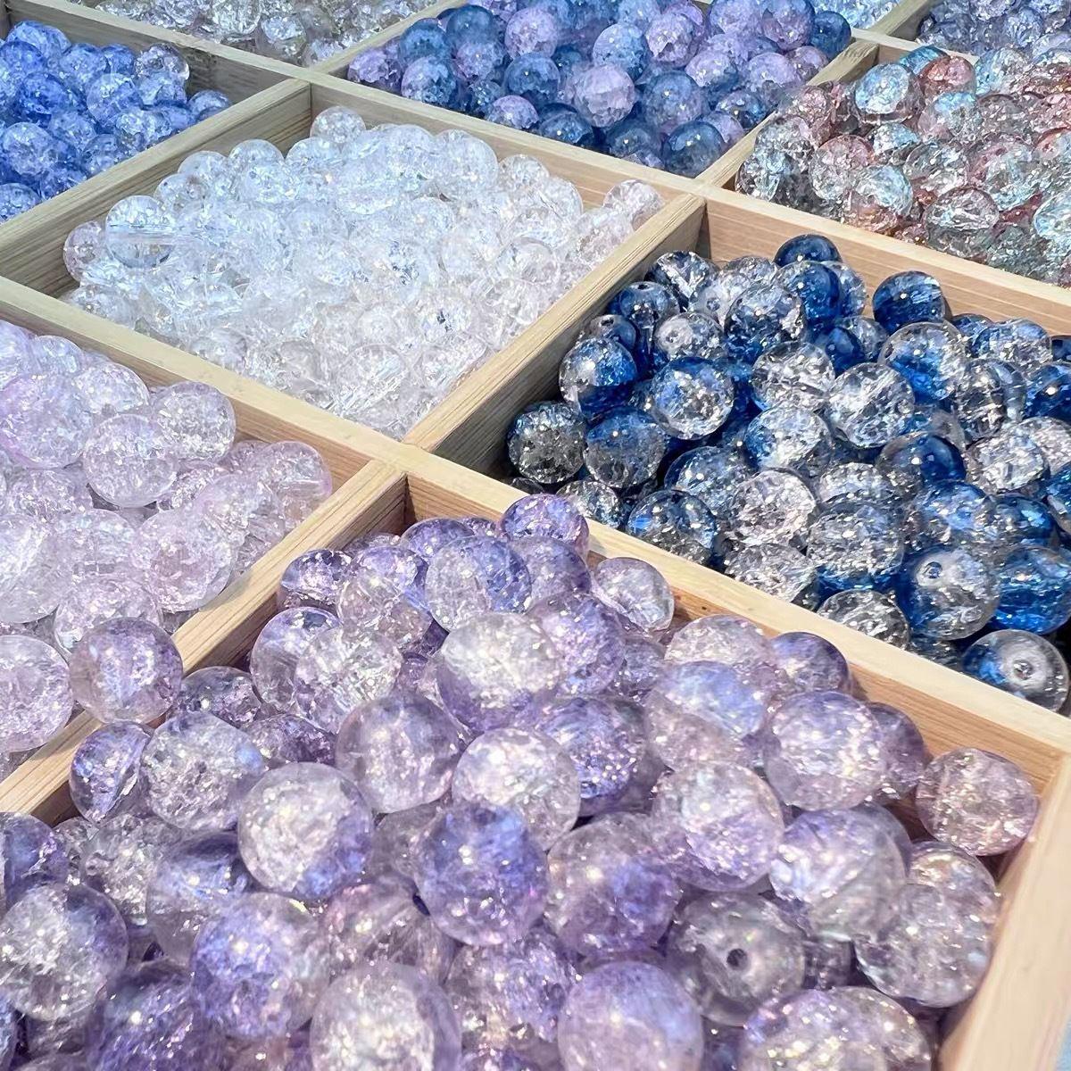 

8 мм бусины-цветы из нефритового стекла для браслетов и аксессуаров своими руками Approx. 50 pcs (34g) - 8mm