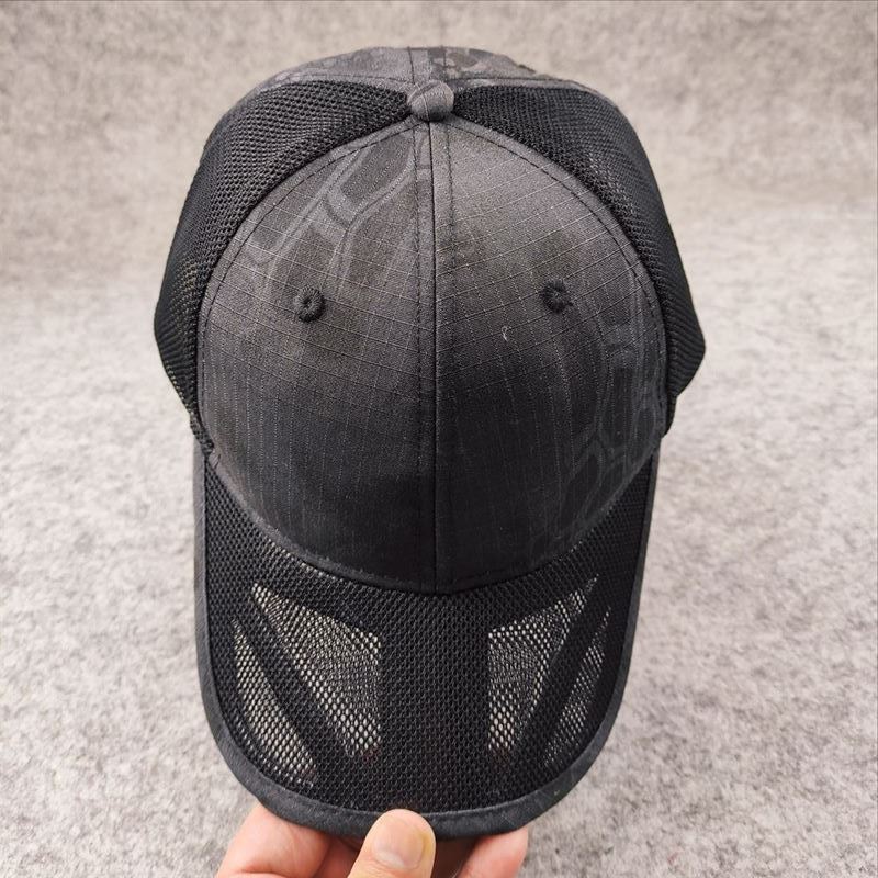 Taglia Grande 62Cm Cappellino da Baseball in Rete Traspirante Estivo per Uomo Cappellino da Uomo Regolabile Camouflage Casual Cappellini da Esterno Giungla Maschile