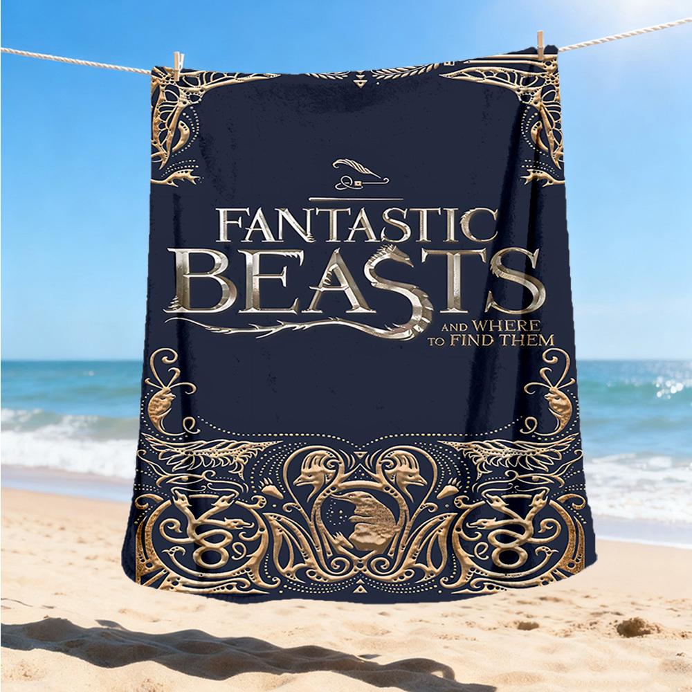 1pc Fantastic Beasts Outdoor Flannel Throw Blanket Soft, Lightweight & Warm