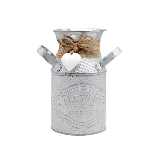 

Круглый цилиндрический цветочный художественный садовый горшок для растений, железный декор для гостиной белый