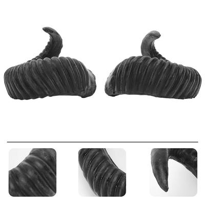Opaska z Rogami Hełm DIY Akcesoria Imprezowe Dekoracje Włosów Cosplay Akcesoria Świąteczne Halloween Rogi Kozła Rekwizyty Do