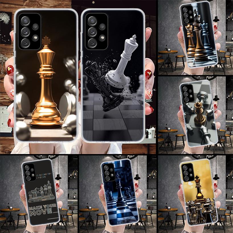 Competitive Chess Game Phone Case For Samsung Galaxy A12 A22 A32 A52 A72 A02S A51 A50S A71 A70 A31 A20S Note 20 Ultra S10 A10S G