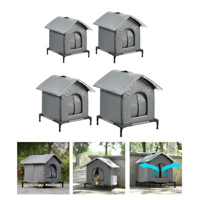 Outdoor Cat House Insulated Warm Shelter Stray Cat Shelter for Winter Pet Supplies Barn Garden Patio Protection Pet Bed