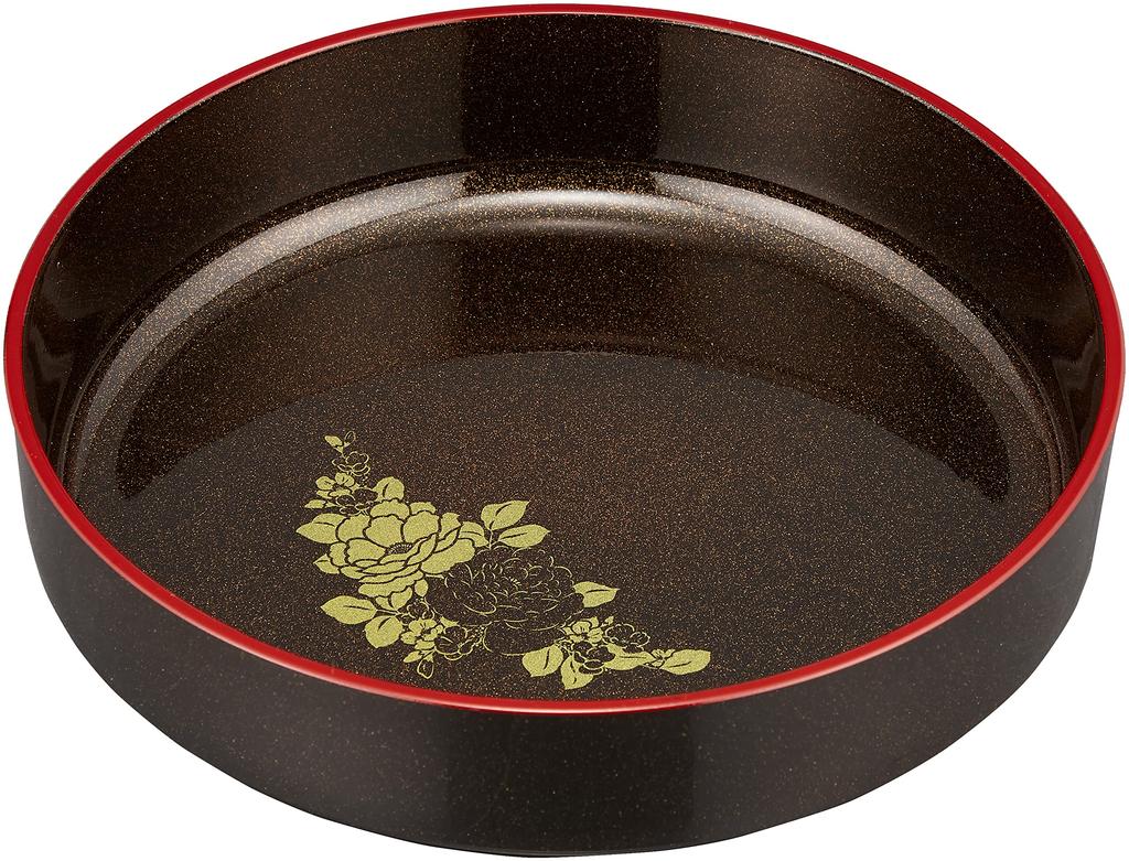 Nakanishi Kogei Sweets Bowl, Gold Pear-Finish, Rose, 21cm, Boxed, Made in Japan, 2456009