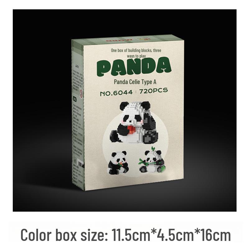 Panda Flower Micro Building Blocks - Assembly Toy for Kids, Compatible with Lego