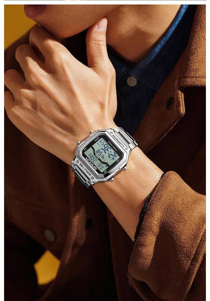 Sanda Men's Multifunctional Waterproof Electronic Watch - Middle East Exclusive, Summer Time Wristwatch
