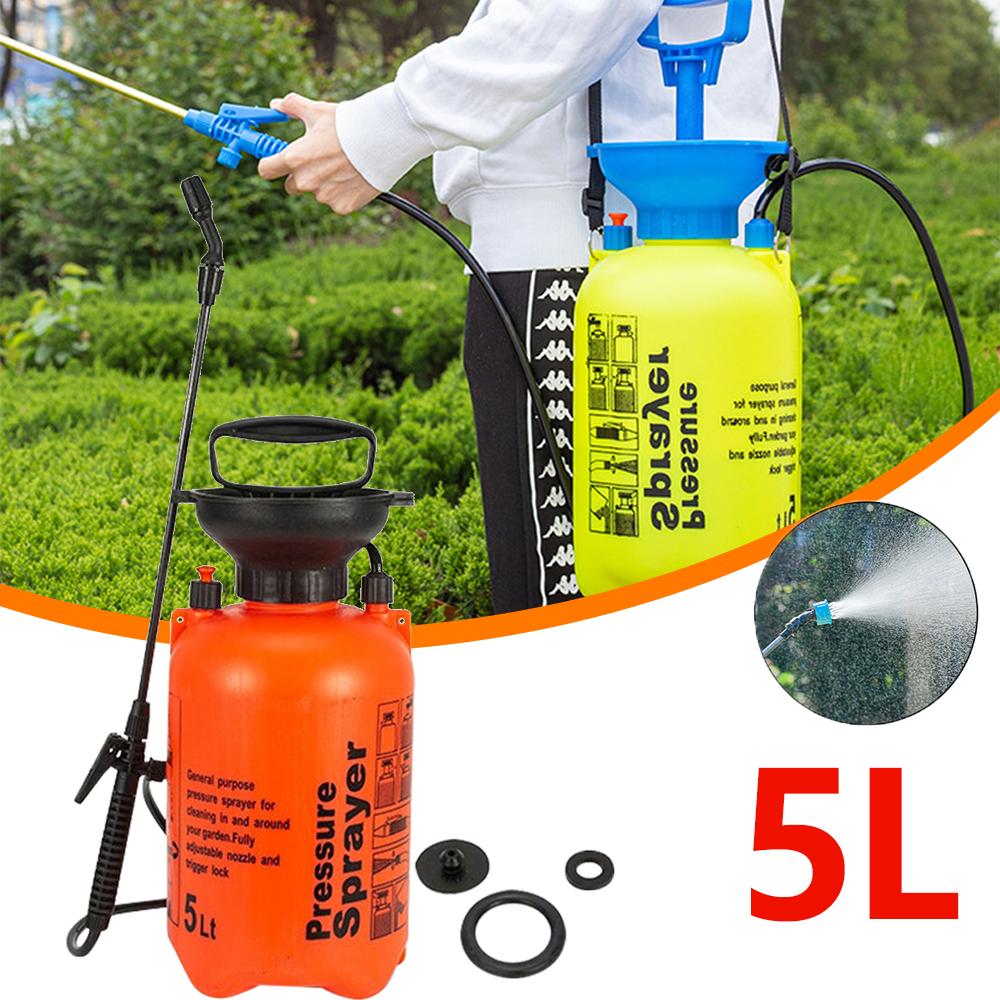 5L Garden Sprayer Water Pump Pressure Sprayer Adjustable Strap 2 Spray Modes Plant Spray Bottle Lawn Gardening Irrigation Tool