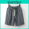 Retro Style Mens Summer Breathable Shorts Five Points Length Pants Cotton Sports Shorts