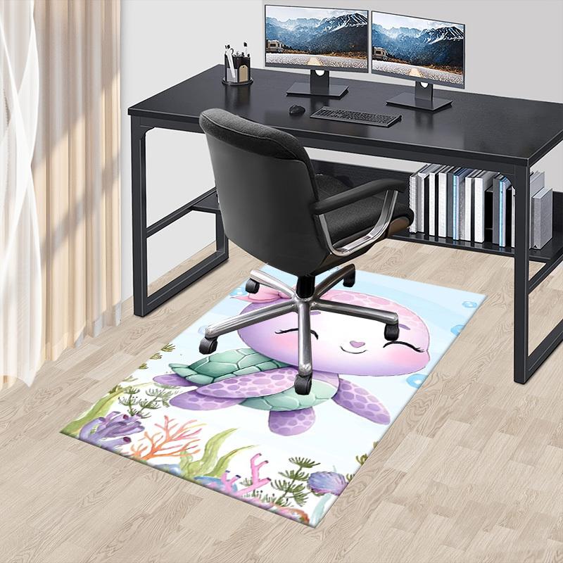1PC turtle shellfish Extra Large Non Slip Floor carpet, Office, family, bedroom, Studio Large Area Rug Indoor Rugs, Vibrant Colors