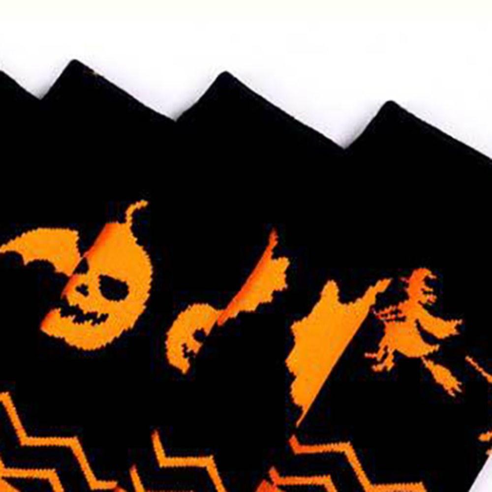 2 Paar Geister-Kniestrümpfe Fledermaus Halbhohe Strümpfe Atmungsaktive Halloween-Socken Mädchen/Junge