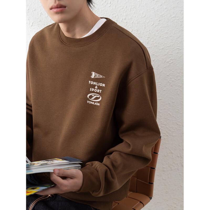 TonLion Men's Casual Crew Neck Graphic Sweatshirt