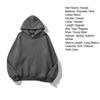 Couple Hoodie Loose Solid Color Hooded Pullover Big Patch Pocket Cold-proof Simple Style Unisex Winter Hoodie Female  Clothes