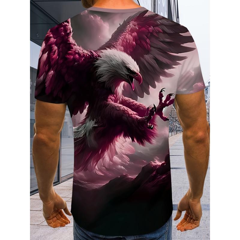 Men'S Summer 3D Digital Print T-Shirt Trendy