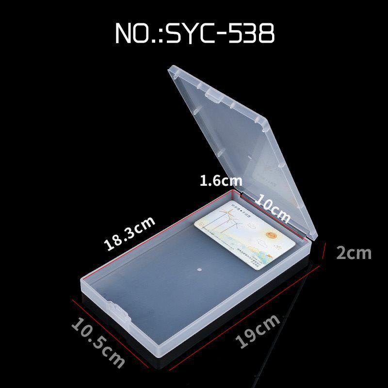 Transparent Rectangular Craft & Storage Box - Small Parts Organizer