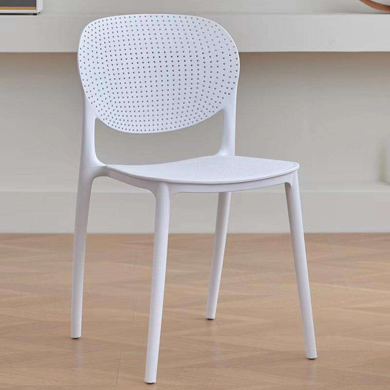 Simplistic Backrest Plastic Dining Chair for Restaurants, Cafes, Meeting Rooms, and Leisure Areas