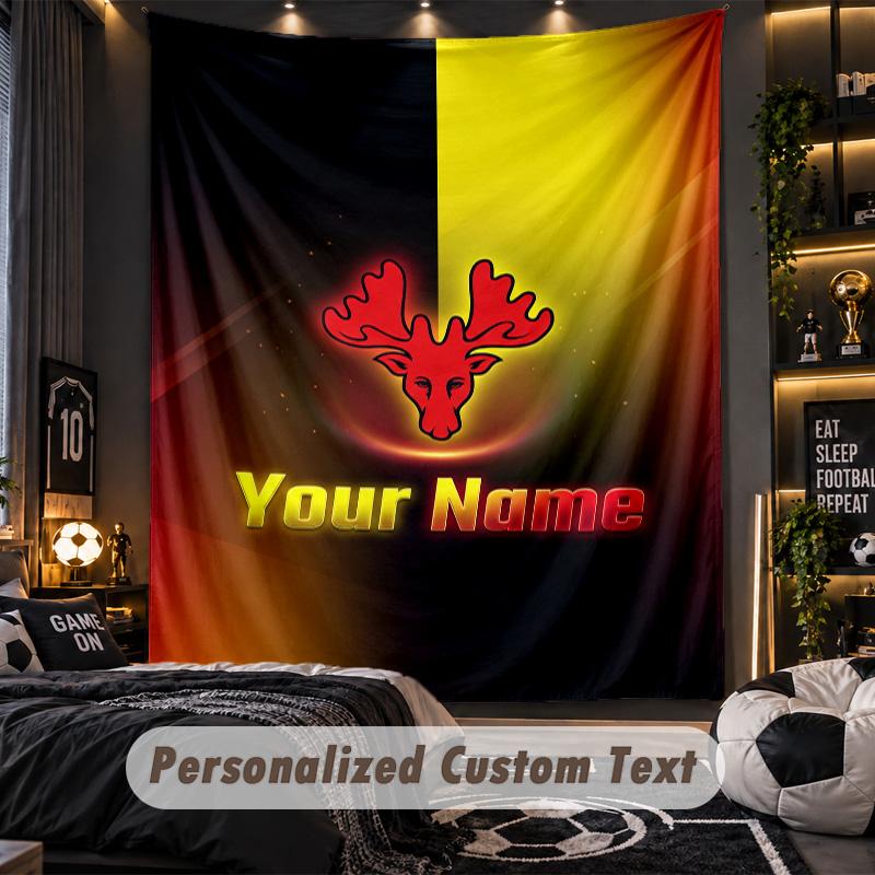 TapestryWatford FC Custom Name Text Personalized Wall Hanging Tapestry Home Wall Decor