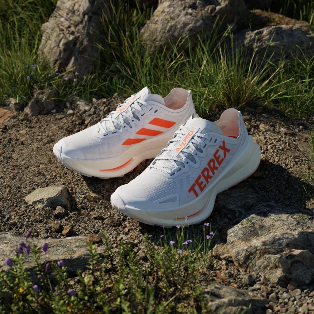 adidas Terre Agravic Speed Ultra Trail Running IH3767 Women's Terrex Sports Shoes Cloud White / Impact Orange / Dash Grey