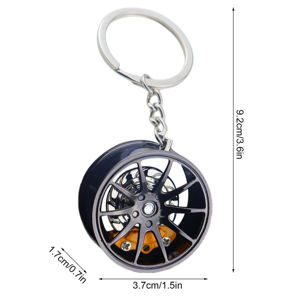 Wheel Hub Car Keychain,Car Wheel Hub Keychain | Wheel Rim Keychain,Car Wheel Hub Shape