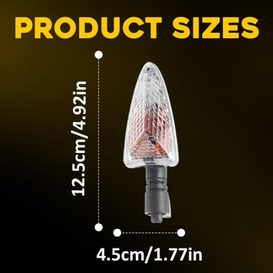 4PCS Turn LED Blinker Signal Light For Amber Indicator BMW Clear Lens Motorcycle