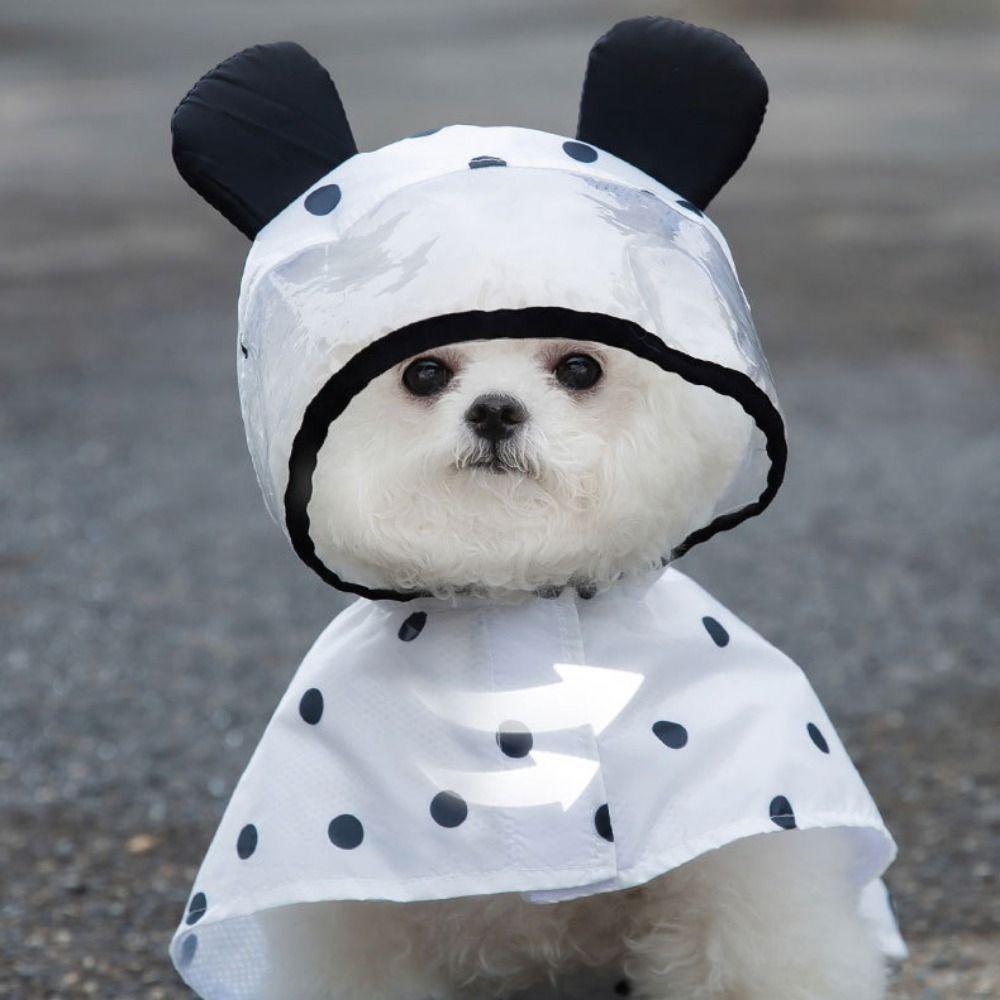 Adjustable Dog Raincoat Outdoor Poncho Fashion Puppy Short Sleeve  Chihuahua