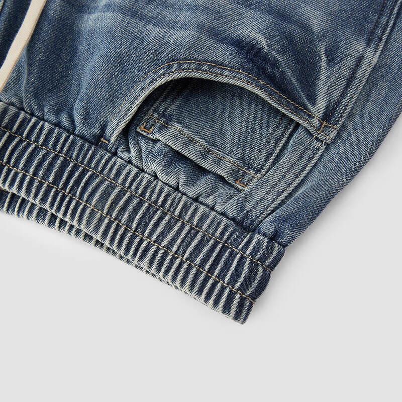 Semir Men's Retro Loose Fit Curved Leg Jeans