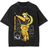 Sailor Moons Vintage Vasket T-skjorte Menn Kvinner 100% Bomull Casual T-skjorte O-hals Anime Tees Kortermet Klær Pluss Størrelse
