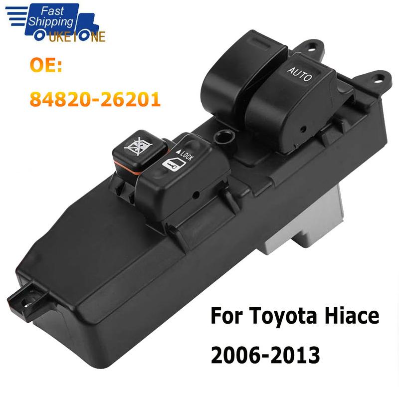 Car Accessories 84820-26201 84820-26220 RHD Drive Side Electric Power Master Window Switch Button for Toyota Hiace 2006-2013