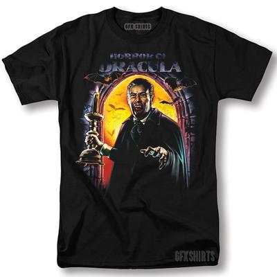 Maglietta Dracula Film Horror Design Grafico Vintage T-Shirt