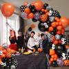 Halloween Orange Black Eyeball Latex Balloon Wreath Set Ghost Festival Arrangement Children'S Birthday Photo Props