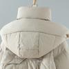 FASHION Medium and Long Down Jacket Women's Thickened Warm 2025 Winter New Small Hooded White Duck Down Pocket Jacket Trendy Clothes