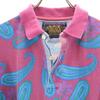 CHAPS RALPH LAUREN 80s Vintage Paisley Pattern Short Sleeve Ringer Polo Shirt Men's Used