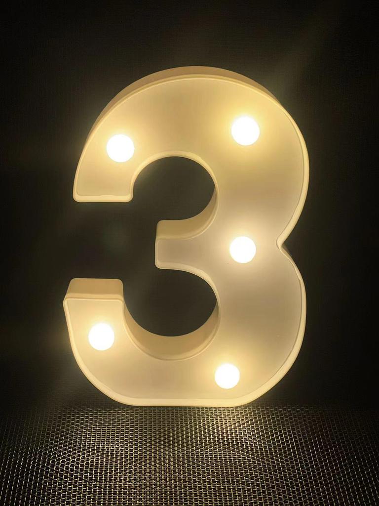 LED Love Letter & Number Lights for Valentine's Proposal Decor