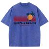 Life'S A Bea Evertday Vacay Bedruckte T-Shirts Femme Chic T-Shirts Design Lässiges T-Shirt Senior Street Kurzarm