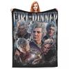 Astarion BG3 Girl Dinner Blankets Fleece Textile Decor Portable Warm Throw Blanket for Bedding Bedroom Bedspread