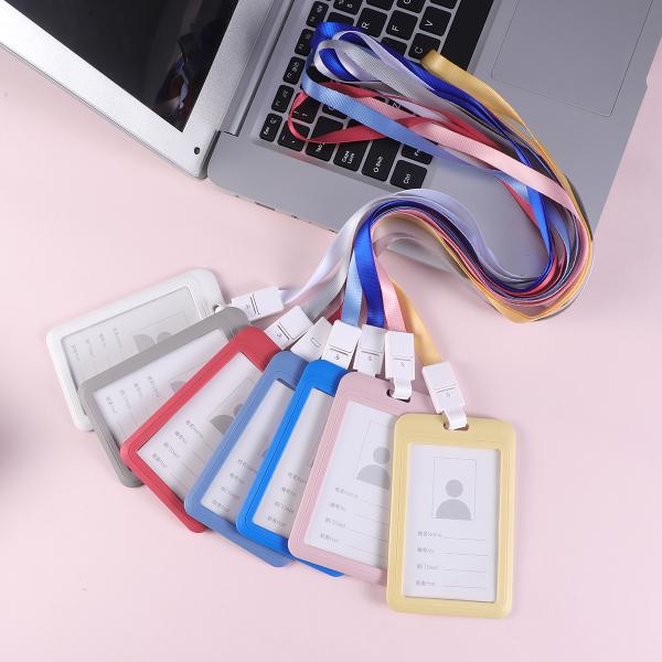 Buy Badge Holder Lanyard Hanging Rope Card Holder for Work Card Chest ...